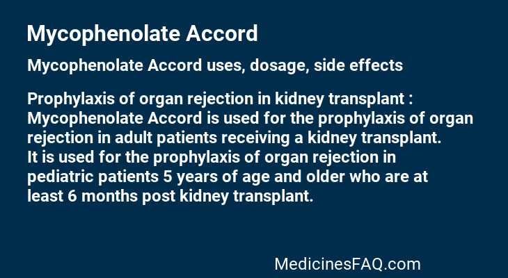 Mycophenolate Accord