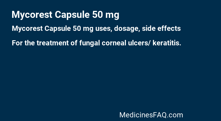 Mycorest Capsule 50 mg