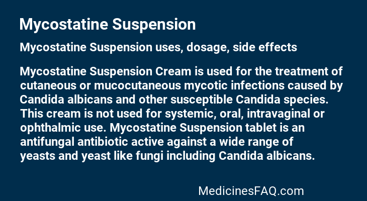 Mycostatine Suspension