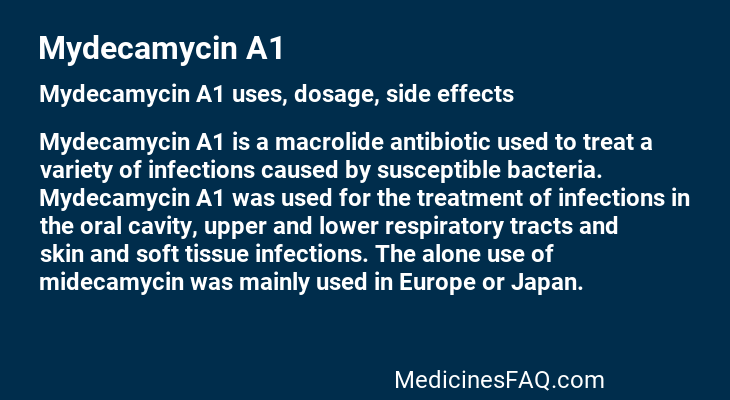 Mydecamycin A1