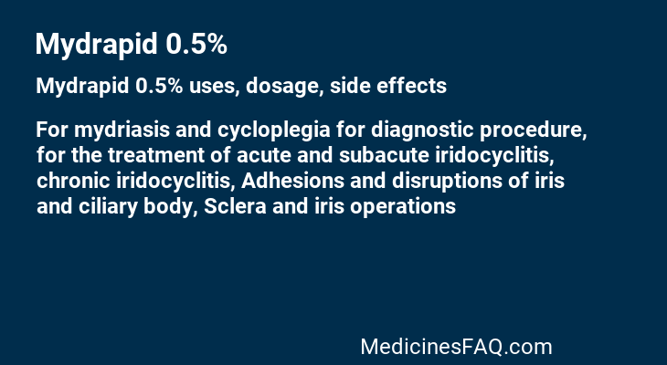 Mydrapid 0.5%