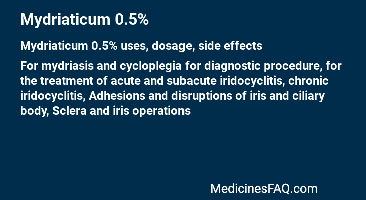 Mydriaticum 0.5%