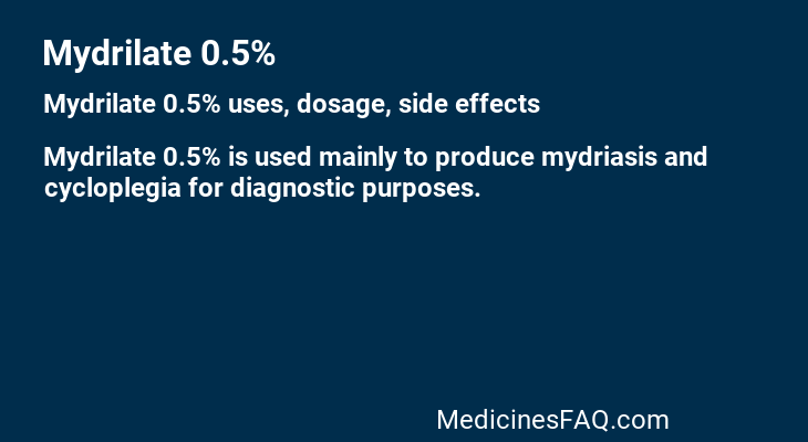 Mydrilate 0.5%