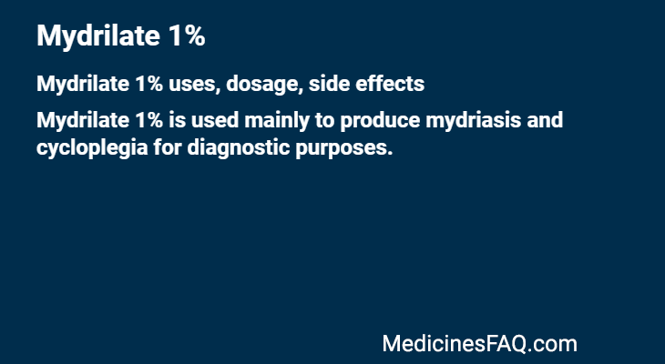 Mydrilate 1%