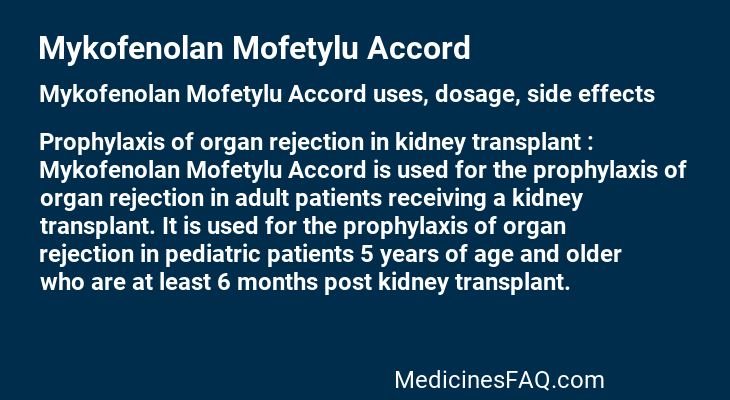 Mykofenolan Mofetylu Accord