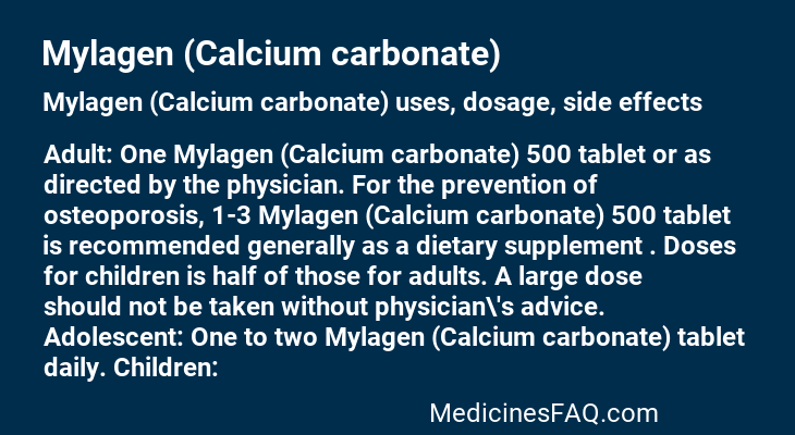 Mylagen (Calcium carbonate)