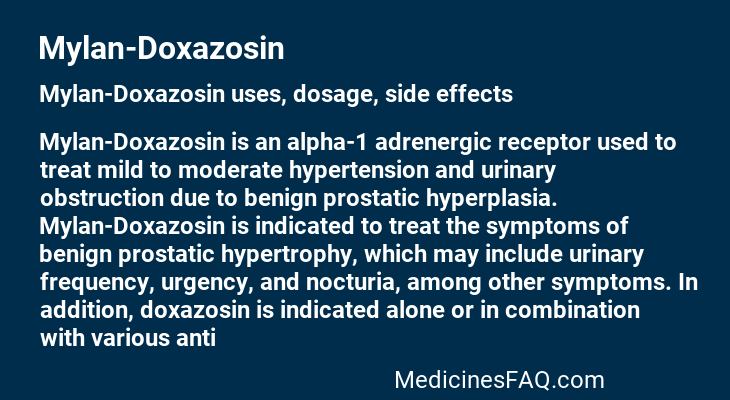 Mylan-Doxazosin