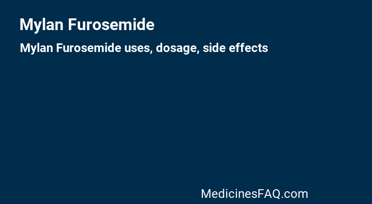 Mylan Furosemide