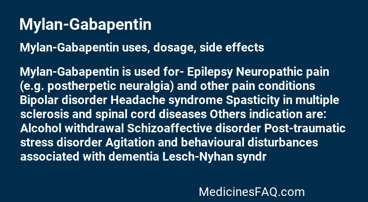 Mylan-Gabapentin