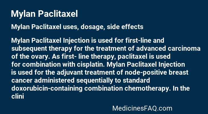 Mylan Paclitaxel