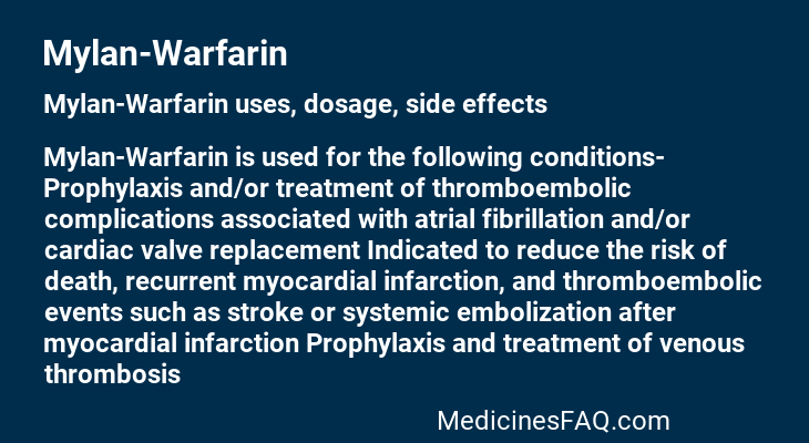 Mylan-Warfarin