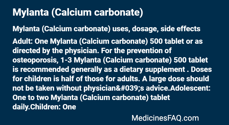 Mylanta (Calcium carbonate)