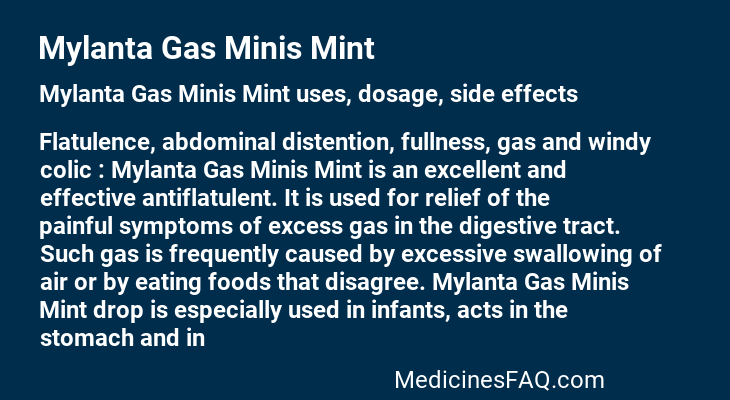 Mylanta Gas Minis Mint