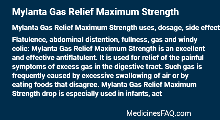 Mylanta Gas Relief Maximum Strength