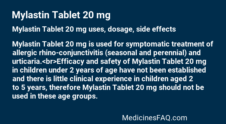 Mylastin Tablet 20 mg