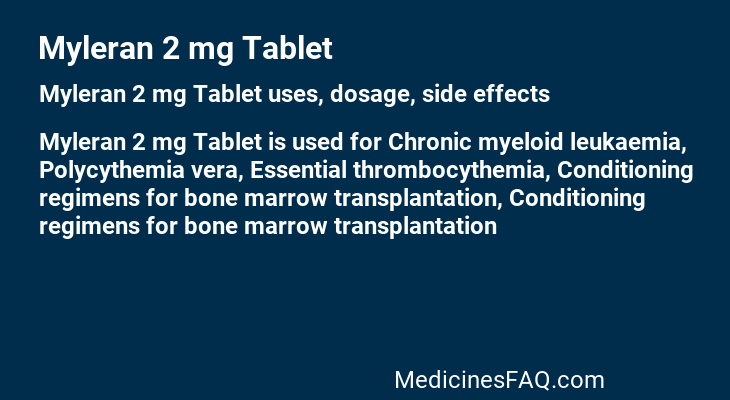 Myleran 2 mg Tablet