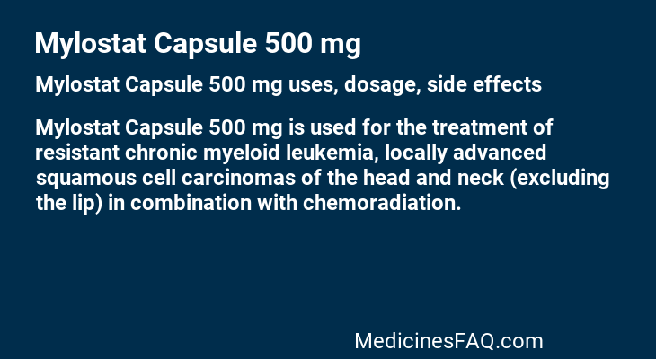 Mylostat Capsule 500 mg