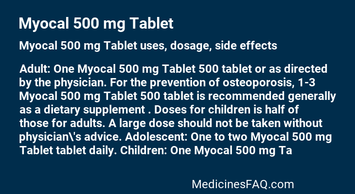 Myocal 500 mg Tablet