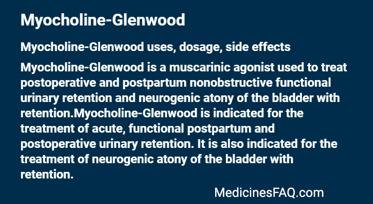 Myocholine-Glenwood