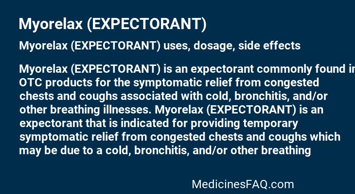 Myorelax (EXPECTORANT)