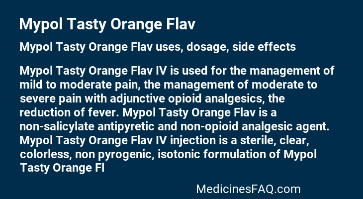 Mypol Tasty Orange Flav