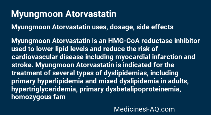 Myungmoon Atorvastatin