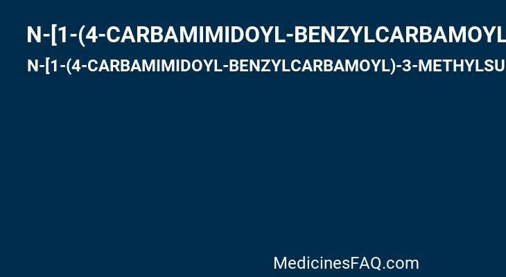 N-[1-(4-CARBAMIMIDOYL-BENZYLCARBAMOYL)-3-METHYLSULFANYL-PROPYL]-3-HYDROXY-2-PROPOXYAMINO-BUTYRAMID
