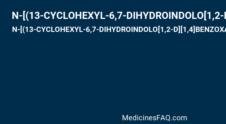 N-[(13-CYCLOHEXYL-6,7-DIHYDROINDOLO[1,2-D][1,4]BENZOXAZEPIN-10-YL)CARBONYL]-2-METHYL-L-ALANINE