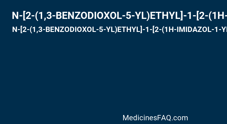 N-[2-(1,3-BENZODIOXOL-5-YL)ETHYL]-1-[2-(1H-IMIDAZOL-1-YL)-6-METHYLPYRIMIDIN-4-YL]-D-PROLINAMIDE