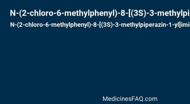 N-(2-chloro-6-methylphenyl)-8-[(3S)-3-methylpiperazin-1-yl]imidazo[1,5-a]quinoxalin-4-amine