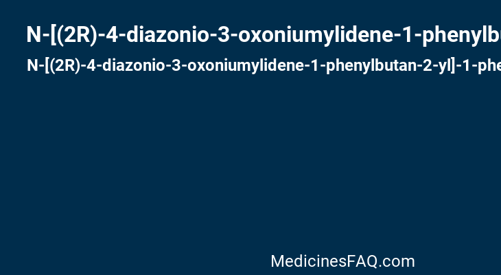 N-[(2R)-4-diazonio-3-oxoniumylidene-1-phenylbutan-2-yl]-1-phenylmethoxymethanimidate