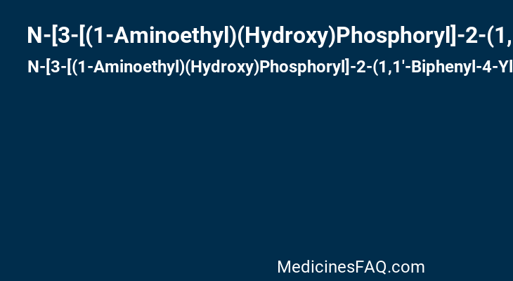N-[3-[(1-Aminoethyl)(Hydroxy)Phosphoryl]-2-(1,1'-Biphenyl-4-Ylmethyl)Propanoyl]Alanine