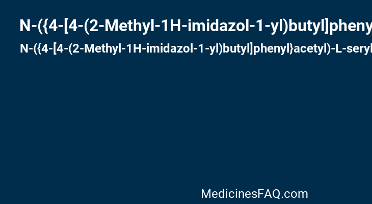 N-({4-[4-(2-Methyl-1H-imidazol-1-yl)butyl]phenyl}acetyl)-L-seryl-N-(2-cyclohexylethyl)-L-lysinamide