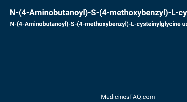 N-(4-Aminobutanoyl)-S-(4-methoxybenzyl)-L-cysteinylglycine