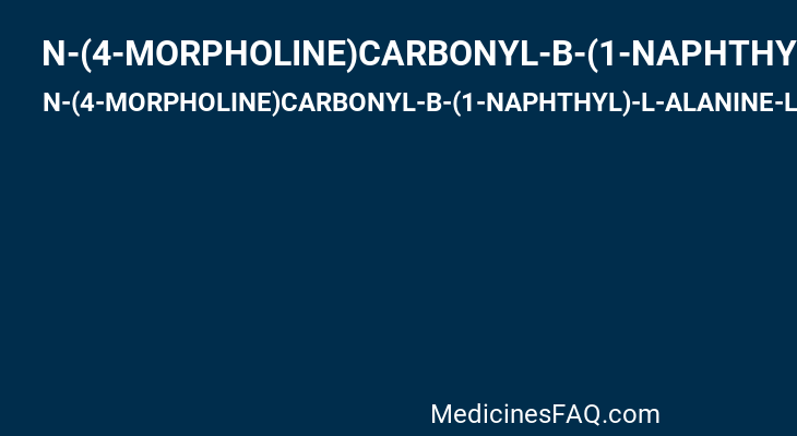 N-(4-MORPHOLINE)CARBONYL-B-(1-NAPHTHYL)-L-ALANINE-L-LEUCINE BORONIC ACID
