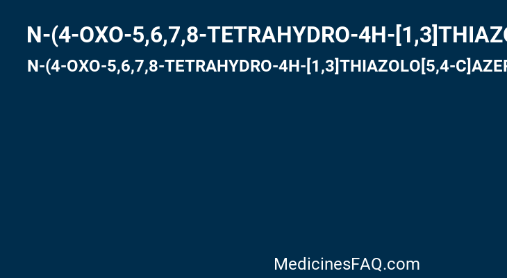 N-(4-OXO-5,6,7,8-TETRAHYDRO-4H-[1,3]THIAZOLO[5,4-C]AZEPIN-2-YL)ACETAMIDE