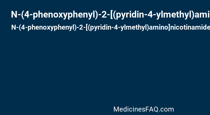 N-(4-phenoxyphenyl)-2-[(pyridin-4-ylmethyl)amino]nicotinamide