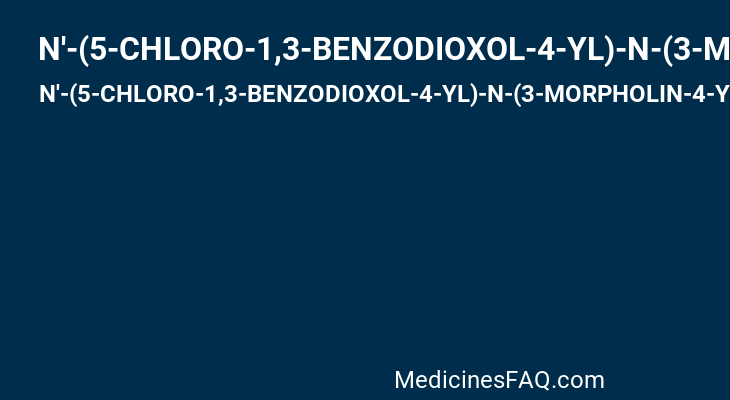 N'-(5-CHLORO-1,3-BENZODIOXOL-4-YL)-N-(3-MORPHOLIN-4-YLPHENYL)PYRIMIDINE-2,4-DIAMINE