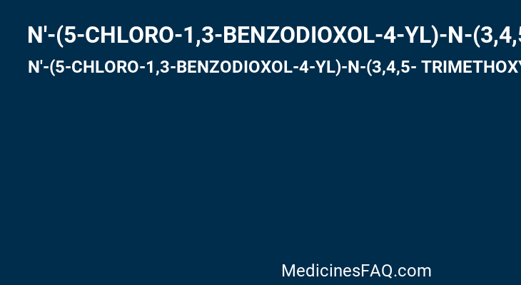 N'-(5-CHLORO-1,3-BENZODIOXOL-4-YL)-N-(3,4,5- TRIMETHOXYPHENYL)PYRIMIDINE-2,4-DIAMINE