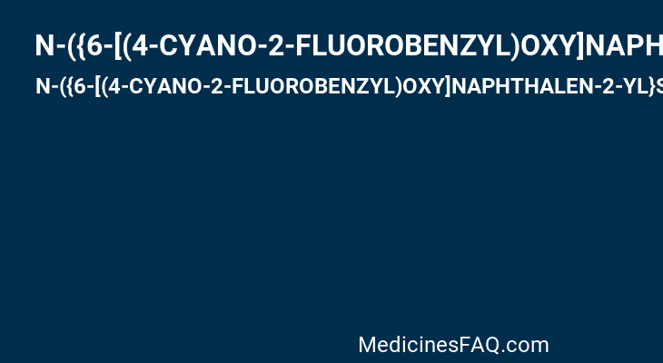 N-({6-[(4-CYANO-2-FLUOROBENZYL)OXY]NAPHTHALEN-2-YL}SULFONYL)-D-GLUTAMIC ACID