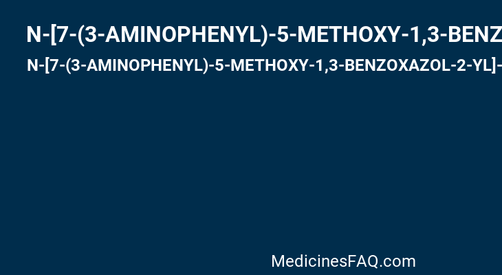 N-[7-(3-AMINOPHENYL)-5-METHOXY-1,3-BENZOXAZOL-2-YL]-2,5-DICHLOROBENZENESULFONAMIDE