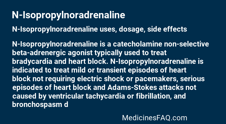 N-Isopropylnoradrenaline
