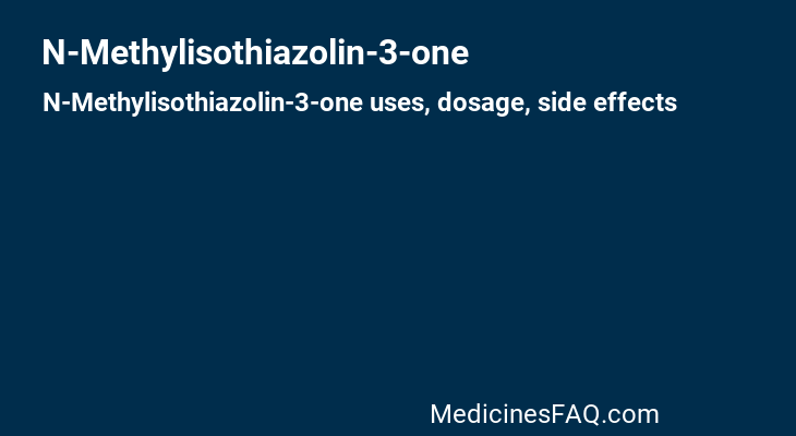 N-Methylisothiazolin-3-one