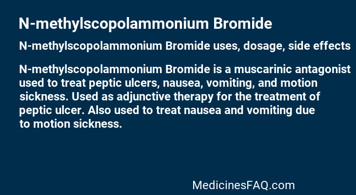 N-methylscopolammonium Bromide