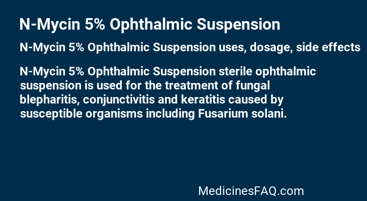 N-Mycin 5% Ophthalmic Suspension