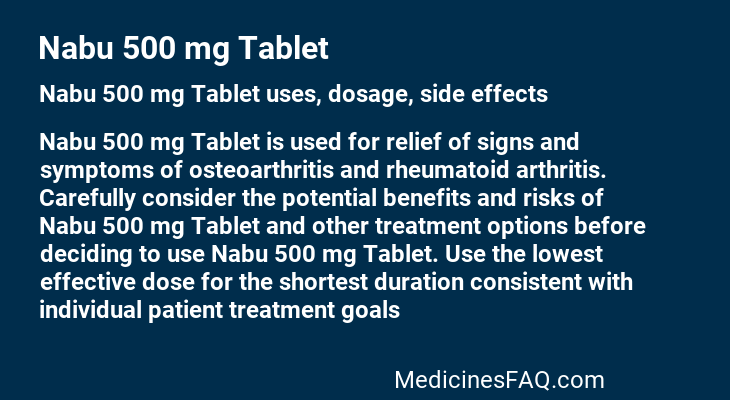 Nabu 500 mg Tablet