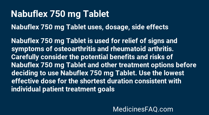 Nabuflex 750 mg Tablet