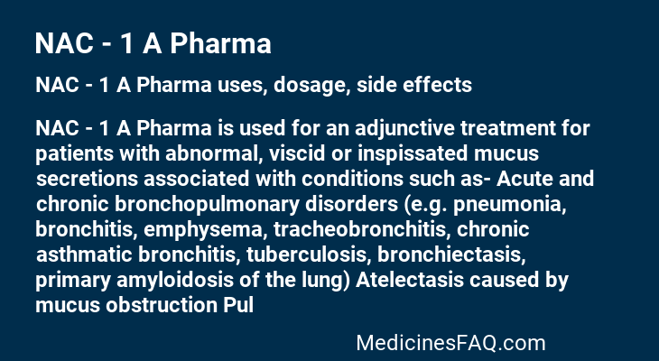 NAC - 1 A Pharma