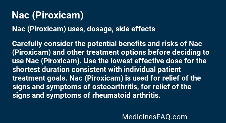 Nac (Piroxicam)