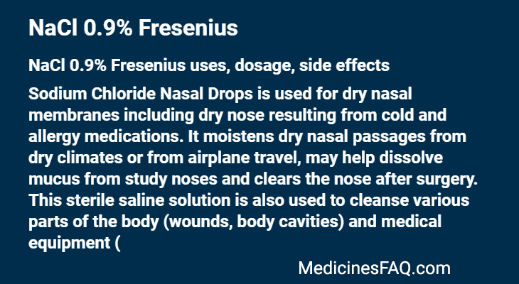 NaCl 0.9% Fresenius